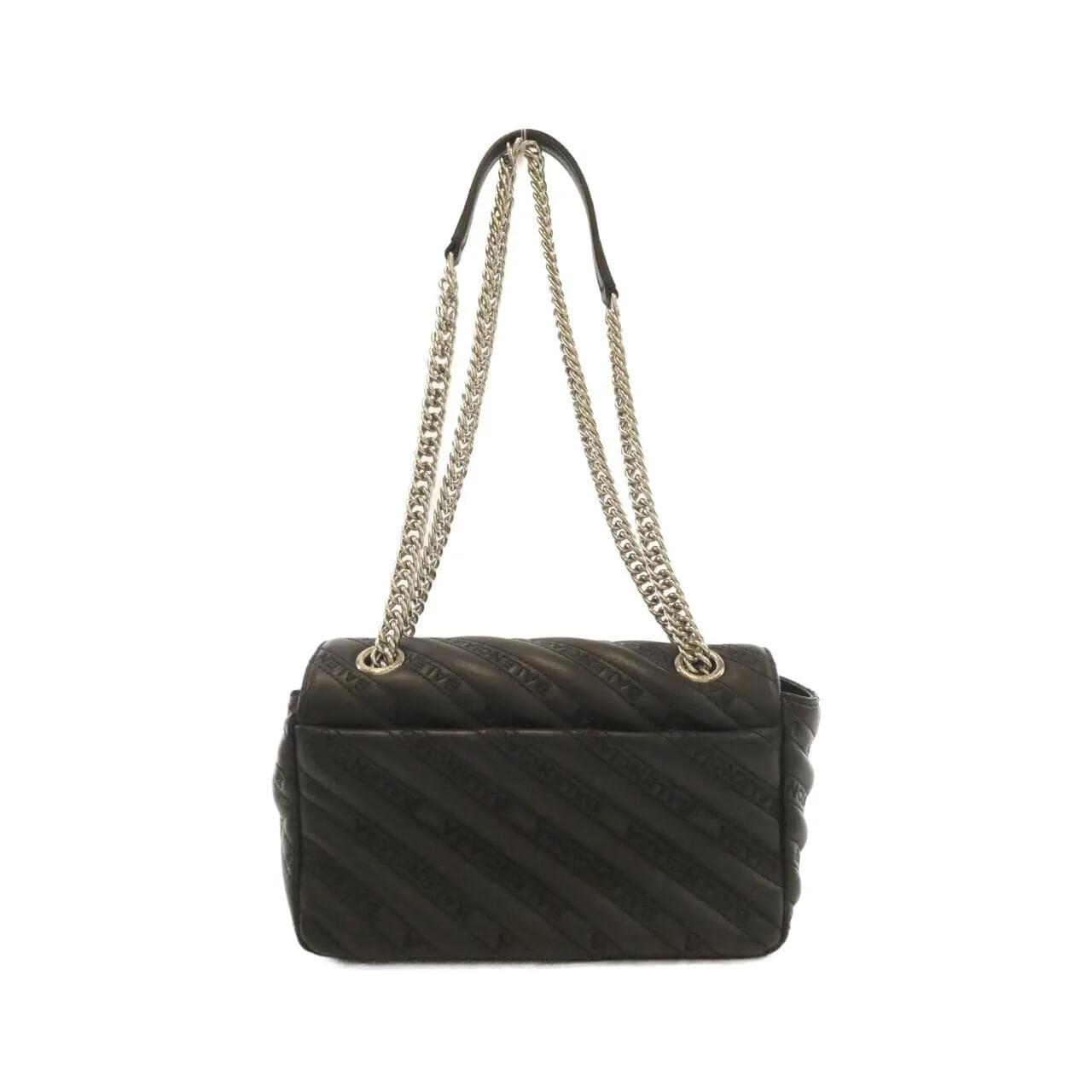 BALENCIAGA 501681 0HIAN Shoulder Leather Black Leather Rank A - Thumbnail 2