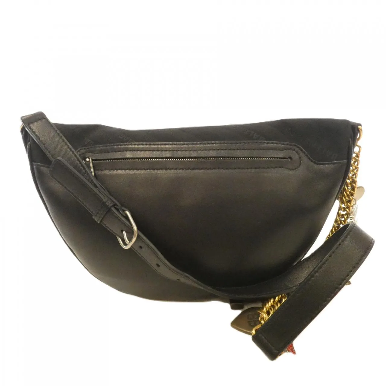 BALENCIAGA 551550 9P412 Shoulder Cotton 黑色 Cotton 中古品B - 縮圖 2