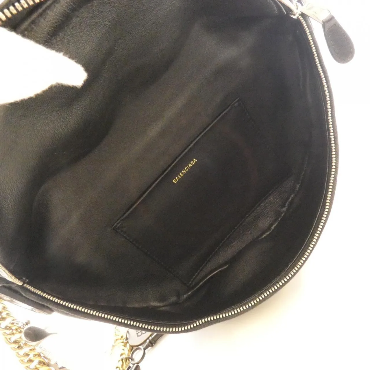 BALENCIAGA 551550 9P412 Shoulder Cotton 黑色 Cotton 中古品B - 縮圖 7