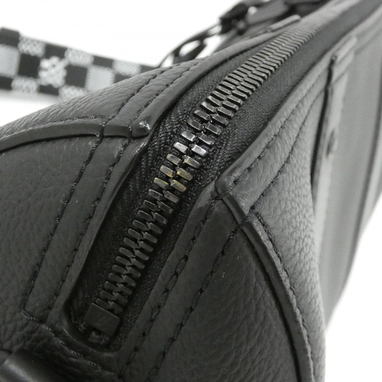 LOUIS VUITTON Keepall M57417 Shoulder Damier 黑色 Damier 中古品A - 縮圖 6