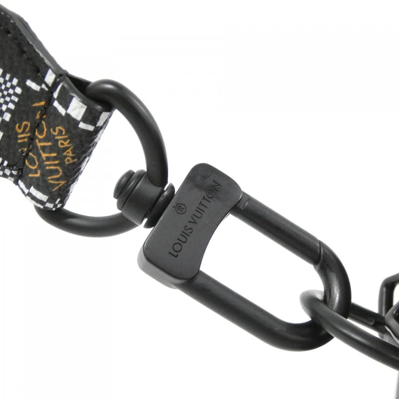 LOUIS VUITTON Keepall M57417 Shoulder Damier 黑色 Damier 中古品A - 縮圖 7