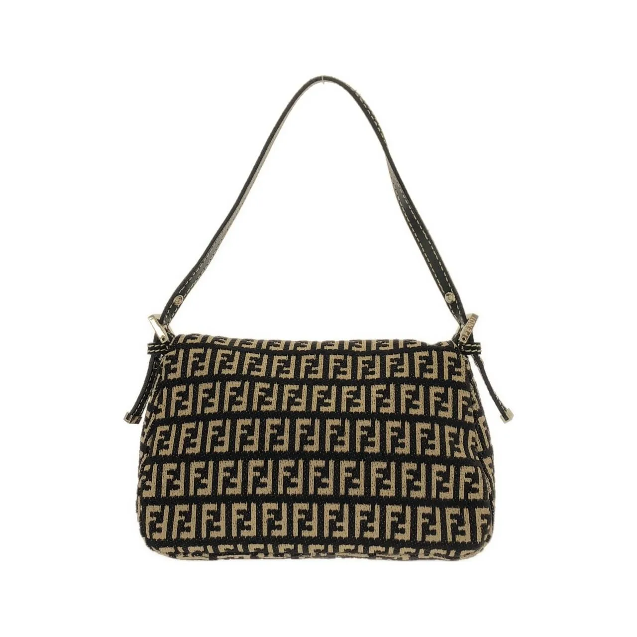 FENDI Baguette 8BR180 Shoulder Canvas Black Canvas Rank A - Thumbnail 2