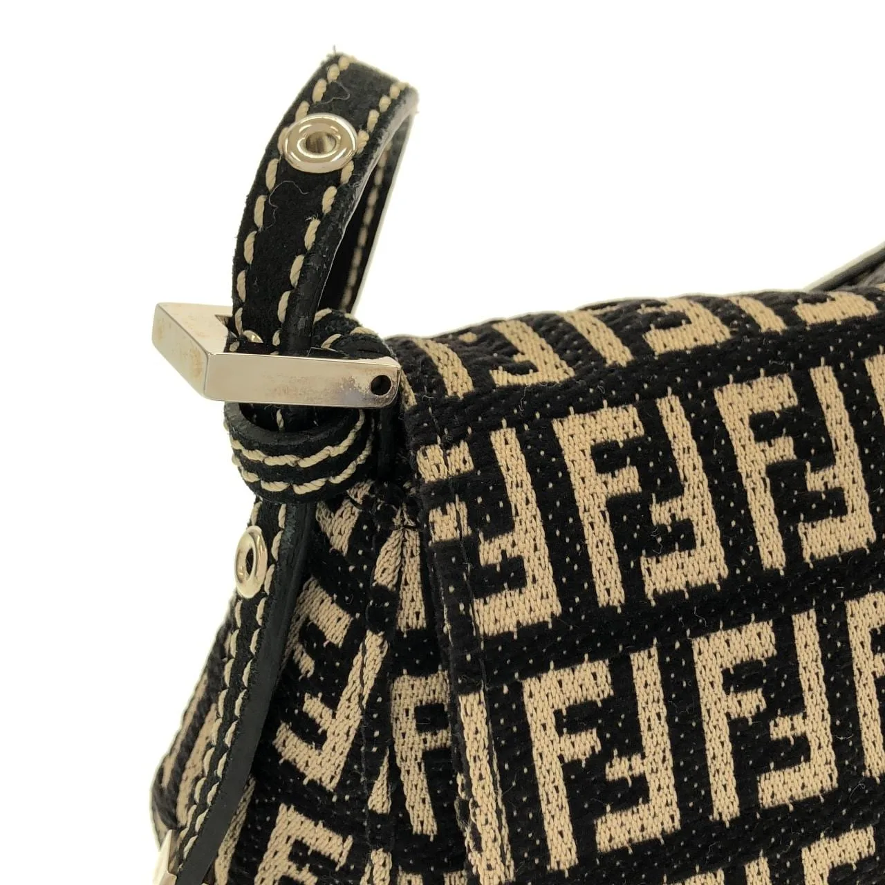 FENDI Baguette 8BR180 Shoulder Canvas Black Canvas Rank A - Thumbnail 5