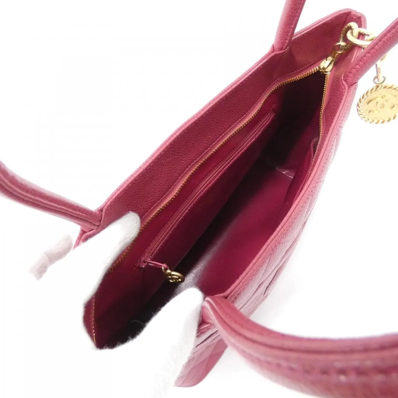 CHANEL Matelasse 1804 Handbag Grained Calfskin Pink Grained Calfskin Rank A - Thumbnail 9