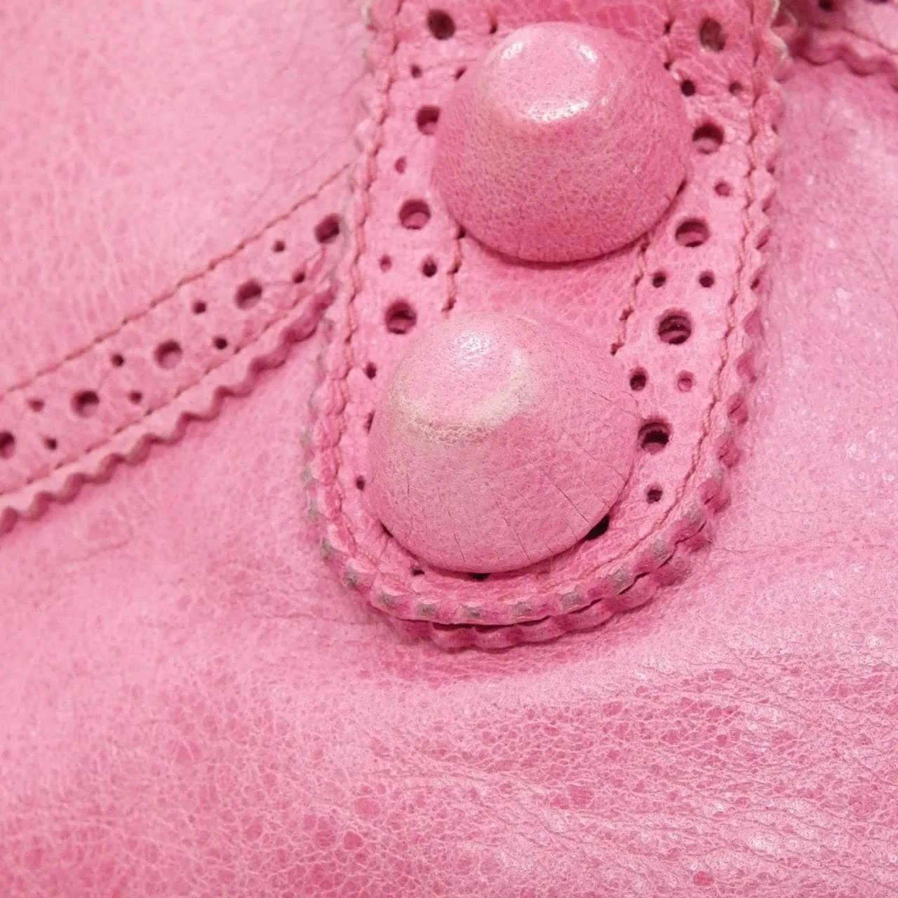 BALENCIAGA Le City 204529 D94J2 Handbag Leather 黑色 皮革 中古品B - 縮圖 4