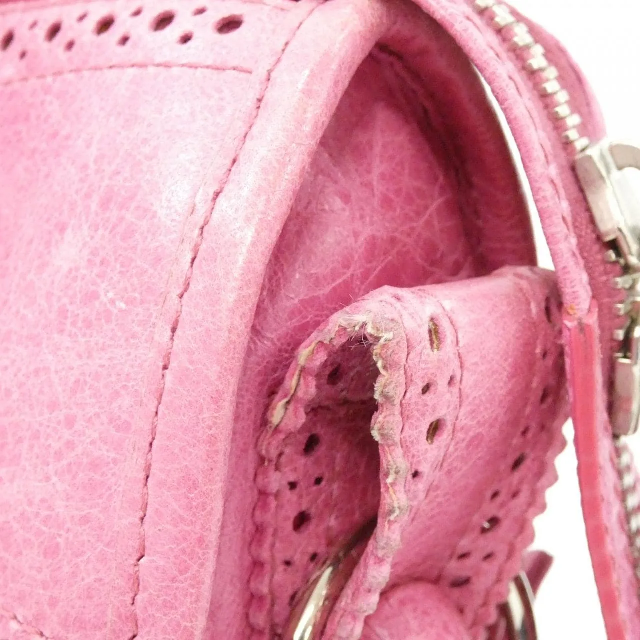 BALENCIAGA Le City 204529 D94J2 Handbag Leather 黑色 皮革 中古品B - 縮圖 5