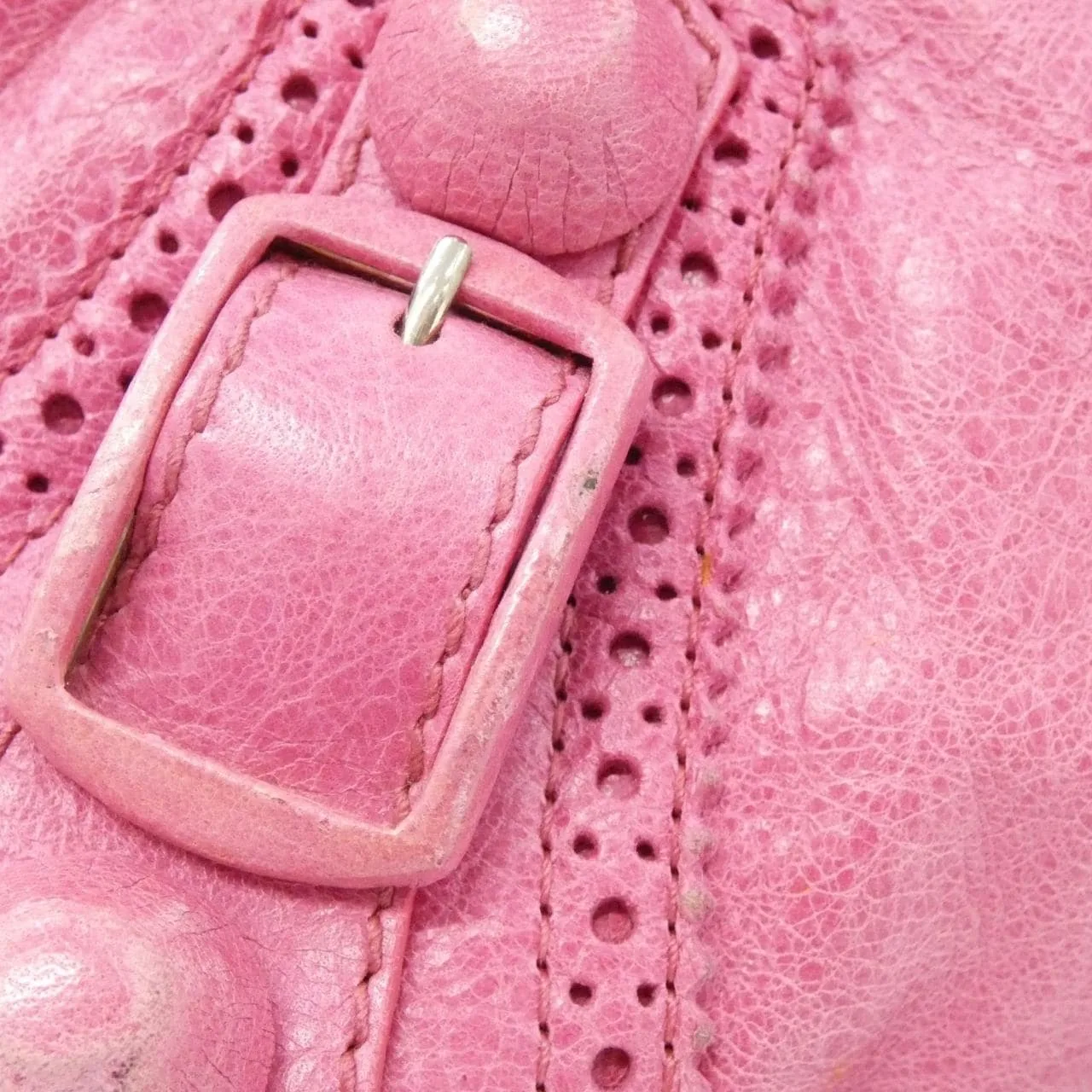 BALENCIAGA Le City 204529 D94J2 Handbag Leather 黑色 皮革 中古品B - 縮圖 6