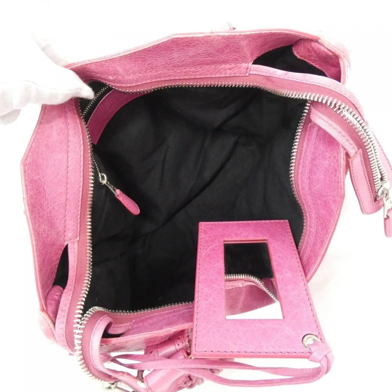 BALENCIAGA Le City 204529 D94J2 Handbag Leather 黑色 皮革 中古品B - 縮圖 9