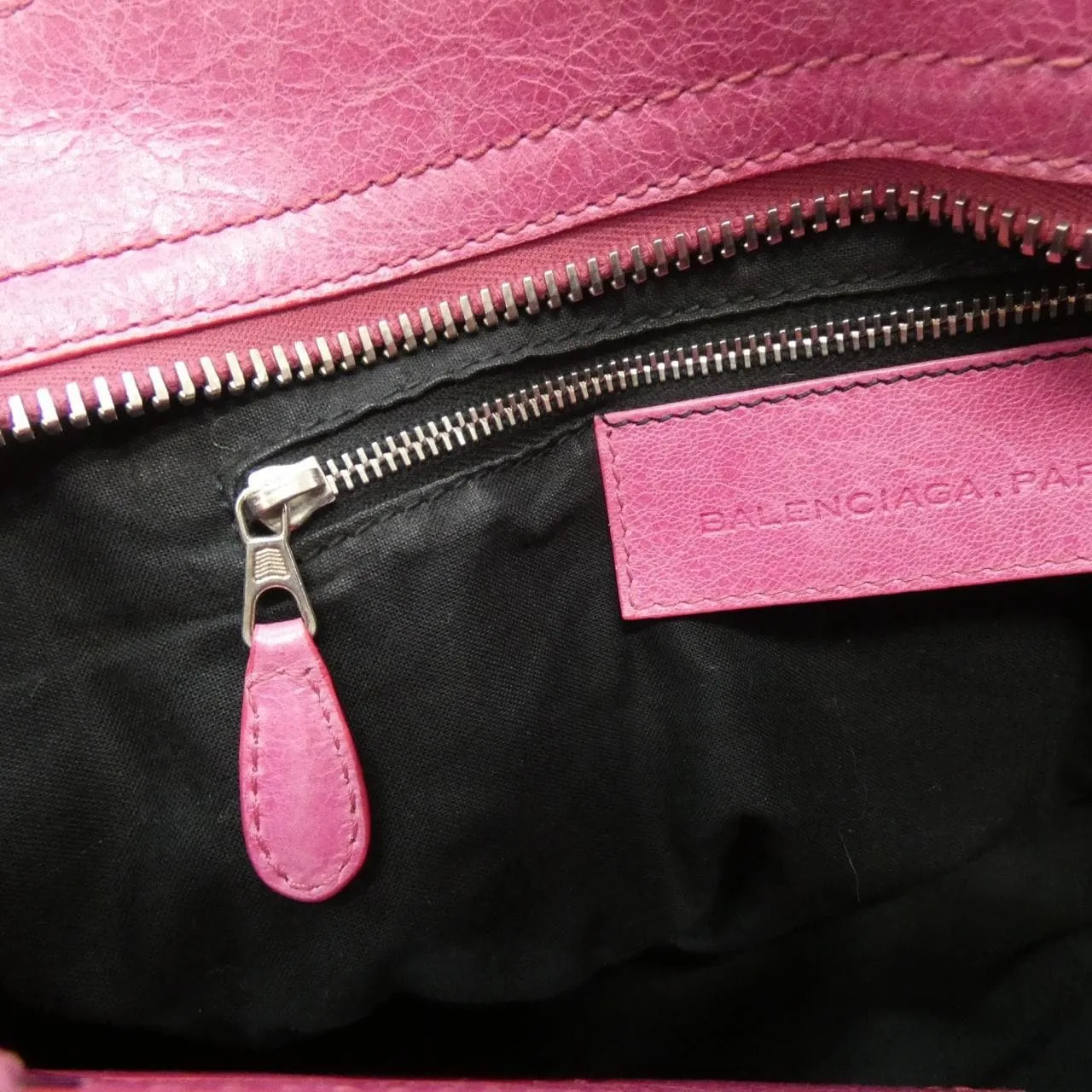 BALENCIAGA Le City 204529 D94J2 Handbag Leather 黑色 皮革 中古品B - 縮圖 10