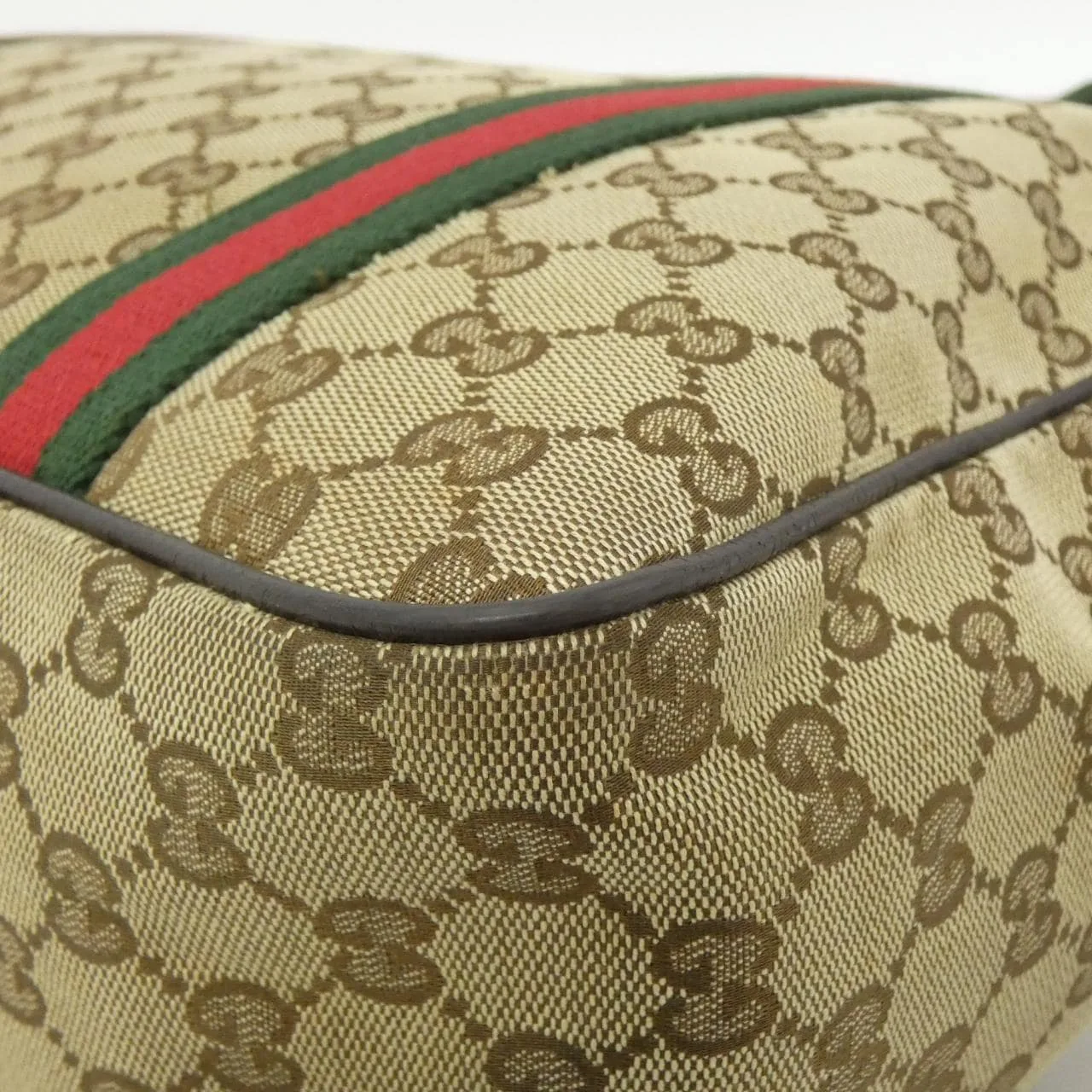 GUCCI 189753 F4F5R Handbag Canvas 黑色 帆布 中古品B - 縮圖 3
