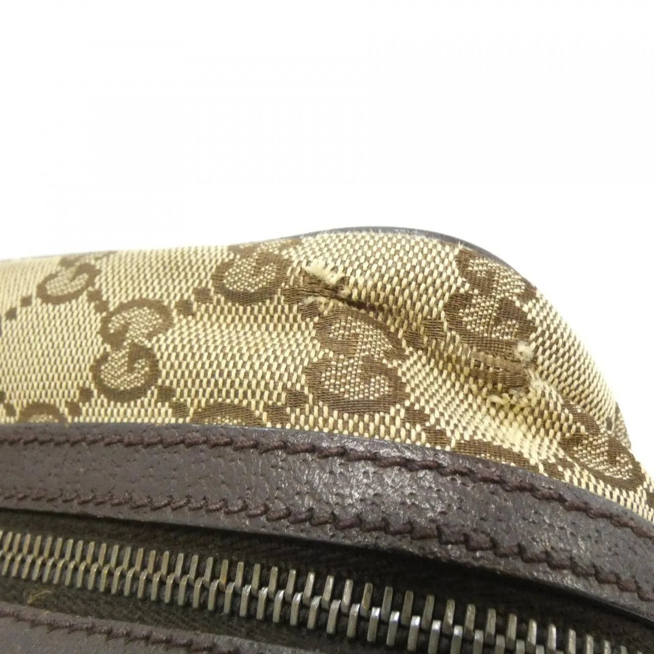 GUCCI 189753 F4F5R Handbag Canvas 黑色 帆布 中古品B - 縮圖 5