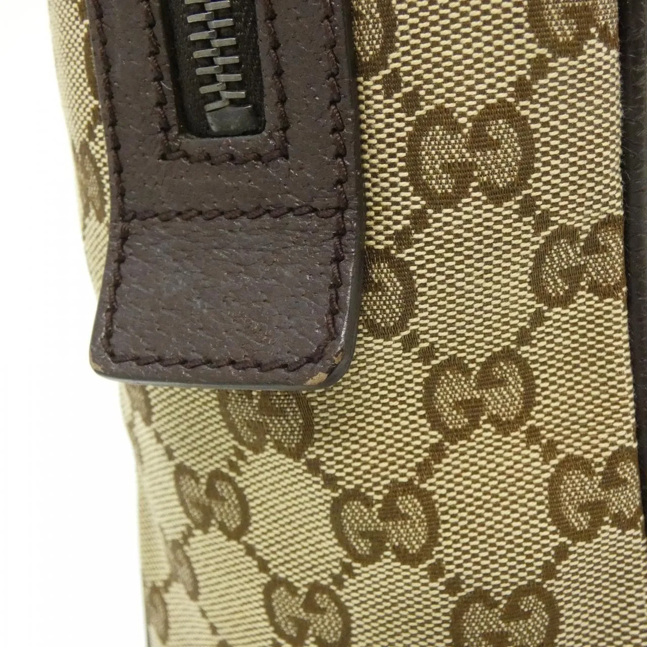 GUCCI 189753 F4F5R Handbag Canvas 黑色 帆布 中古品B - 縮圖 7