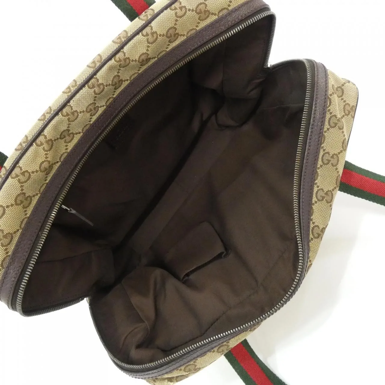 GUCCI 189753 F4F5R Handbag Canvas 黑色 帆布 中古品B - 縮圖 9
