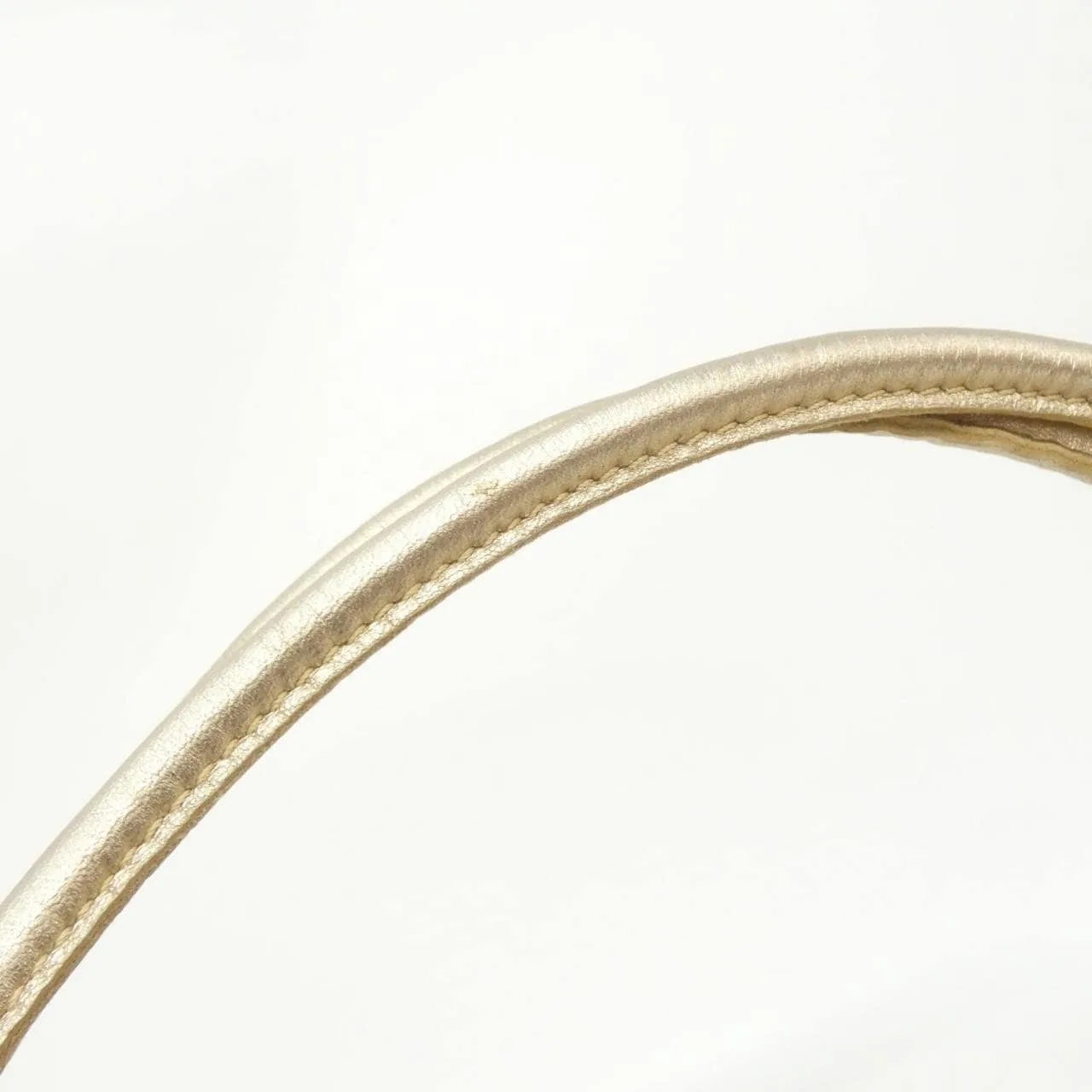 LOEWE Handbag Leather 金色 皮革 中古品A - 縮圖 8