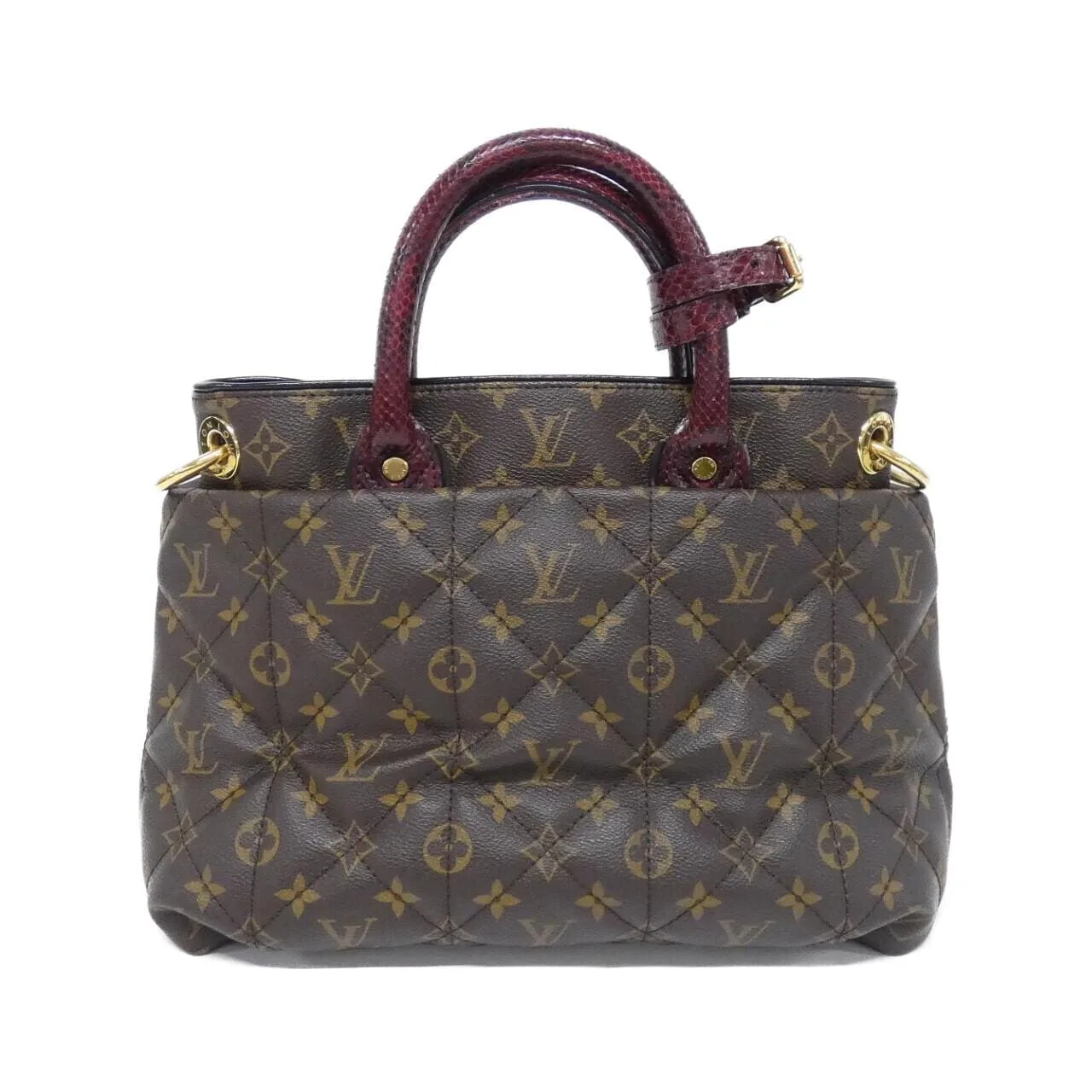 LOUIS VUITTON N90311 Tote Monogram 酒紅色 Monogram 中古品A - 縮圖 2