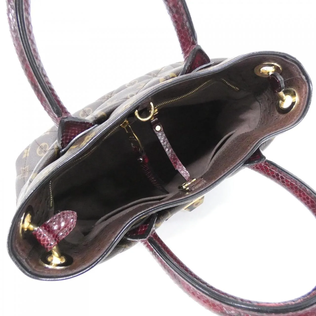 LOUIS VUITTON N90311 Tote Monogram 酒紅色 Monogram 中古品A - 縮圖 6