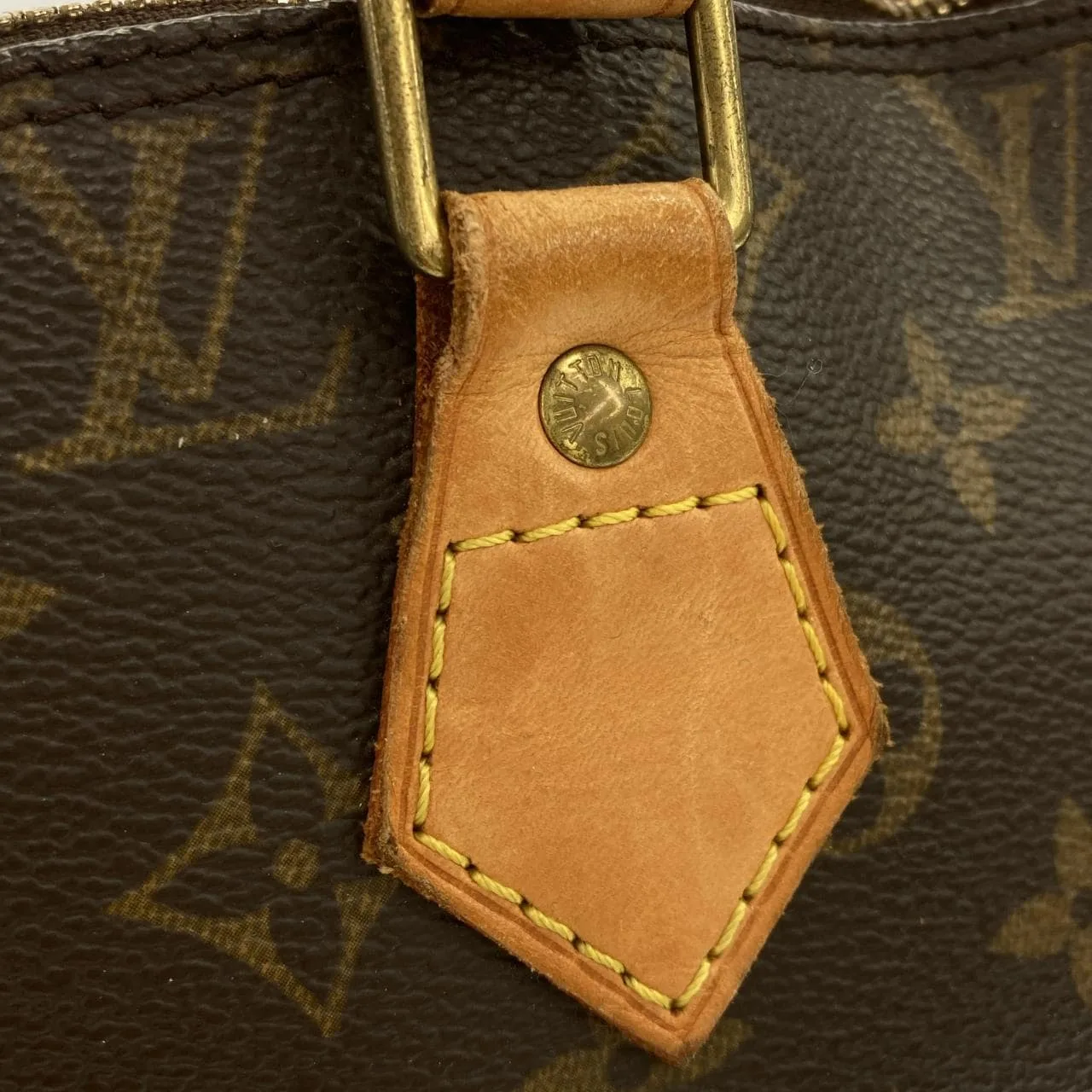 LOUIS VUITTON Alma M51130 Handbag Monogram Black Monogram Rank B - Thumbnail 4