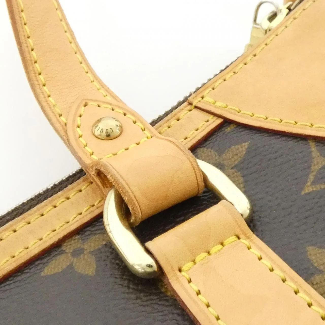 LOUIS VUITTON Odéon M56388 Handbag Monogram 黑色 Monogram 中古品B - 縮圖 5