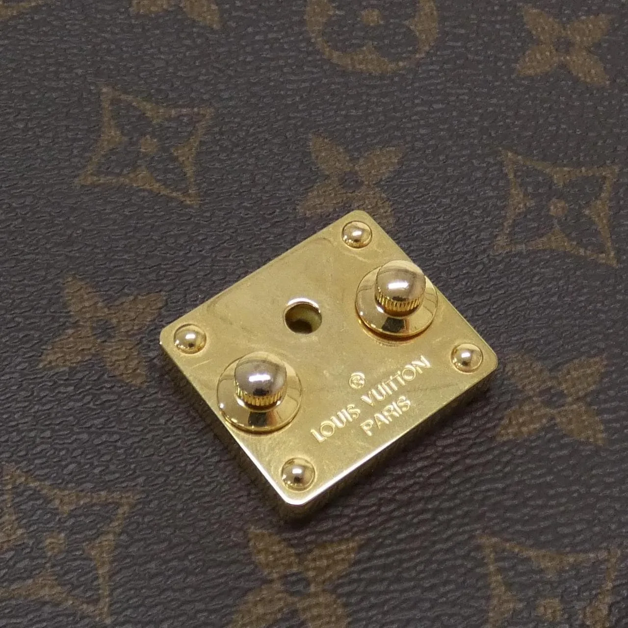 LOUIS VUITTON Pochette M44668 Handbag Monogram Black Monogram - Thumbnail 9