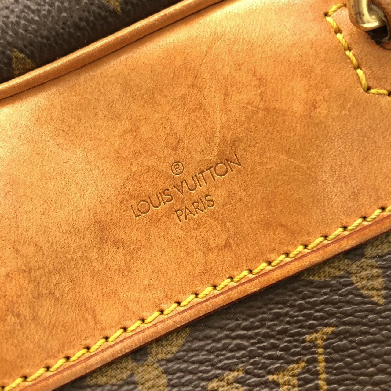 LOUIS VUITTON M41450 Handbag Monogram 黑色 Monogram 中古品B - 縮圖 5