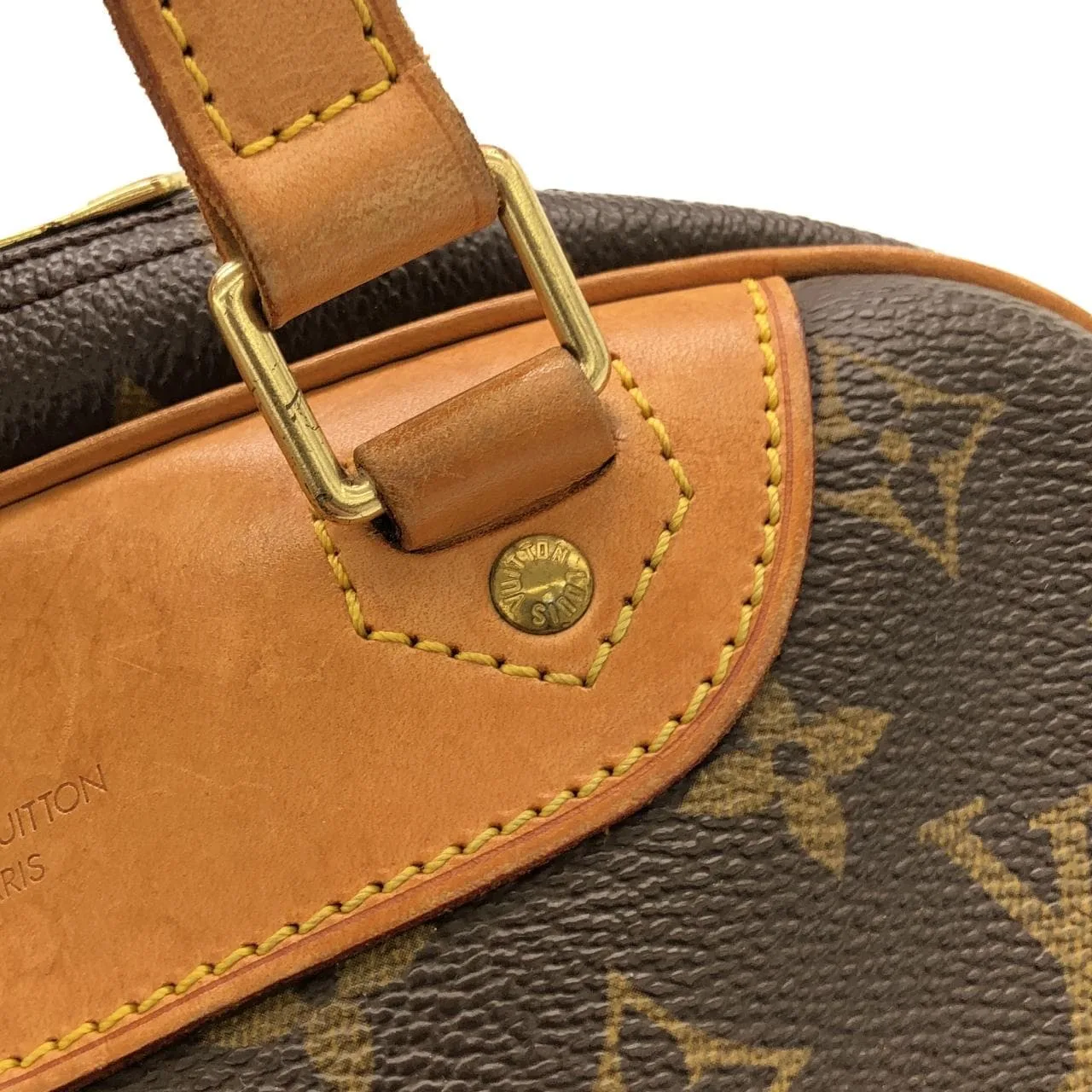 LOUIS VUITTON M41450 Handbag Monogram 黑色 Monogram 中古品B - 縮圖 6