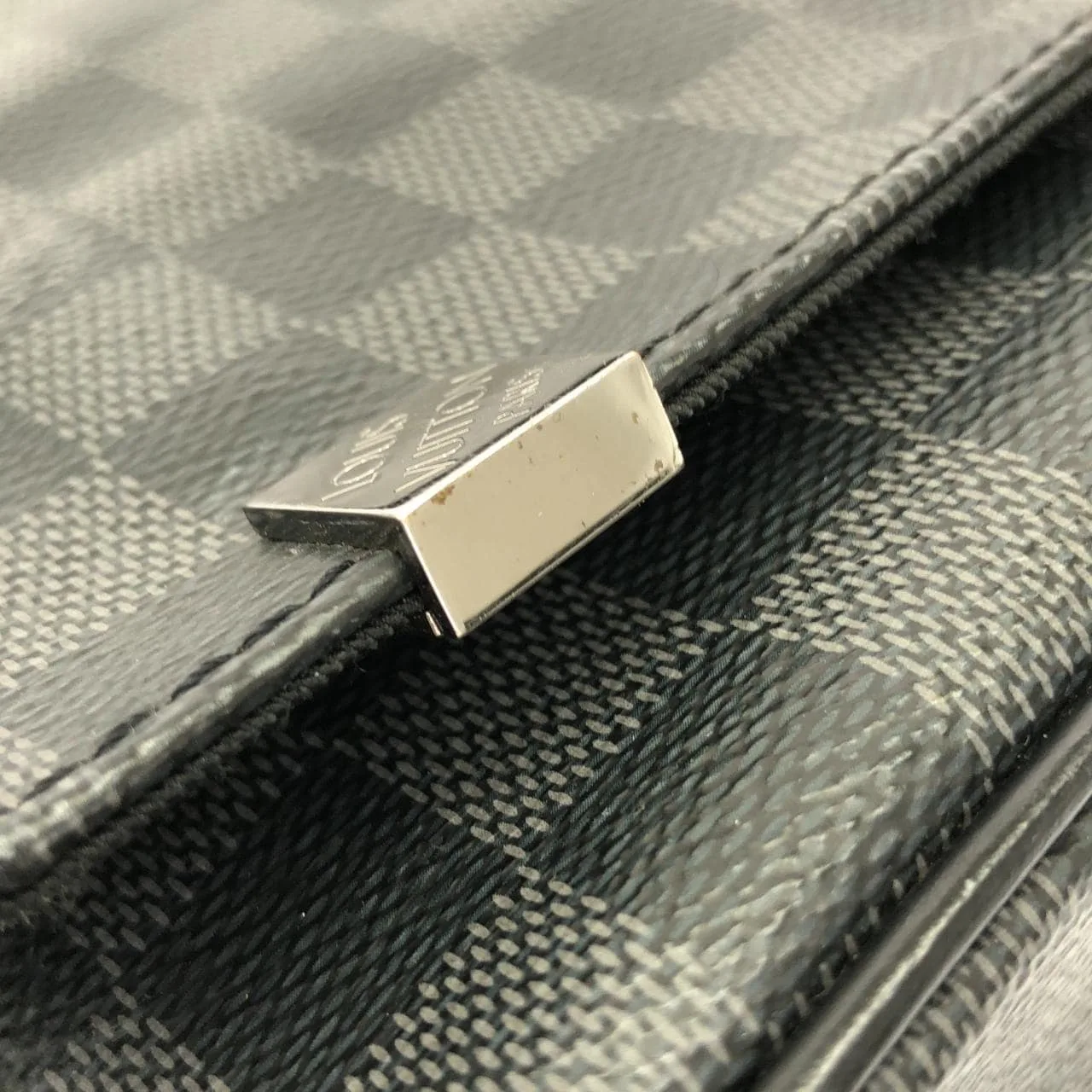 LOUIS VUITTON District N41028 Shoulder Damier 黑色 Damier 中古品A - 縮圖 5