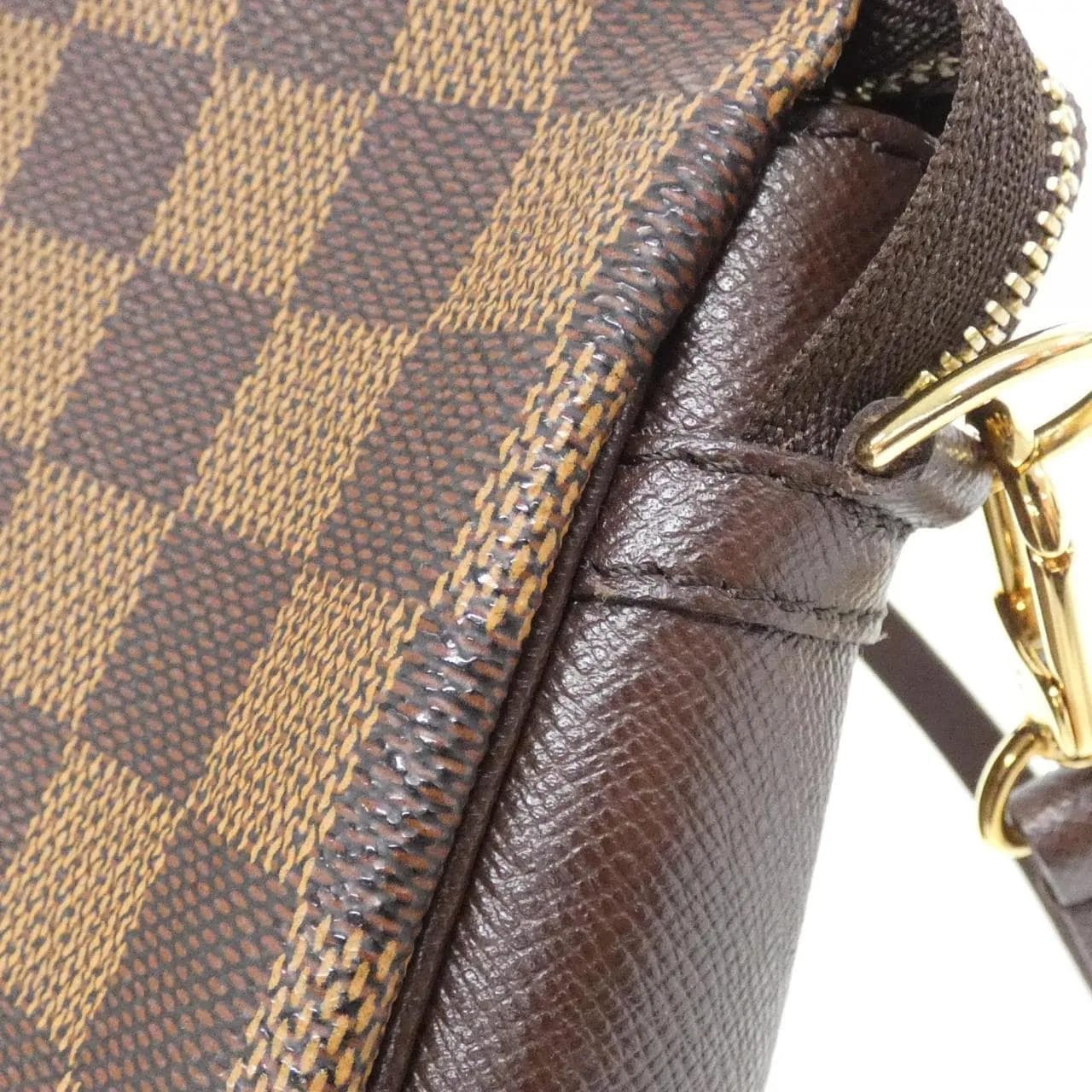 LOUIS VUITTON N51982 Pouch Damier 黑色 Damier 中古品A - 縮圖 3