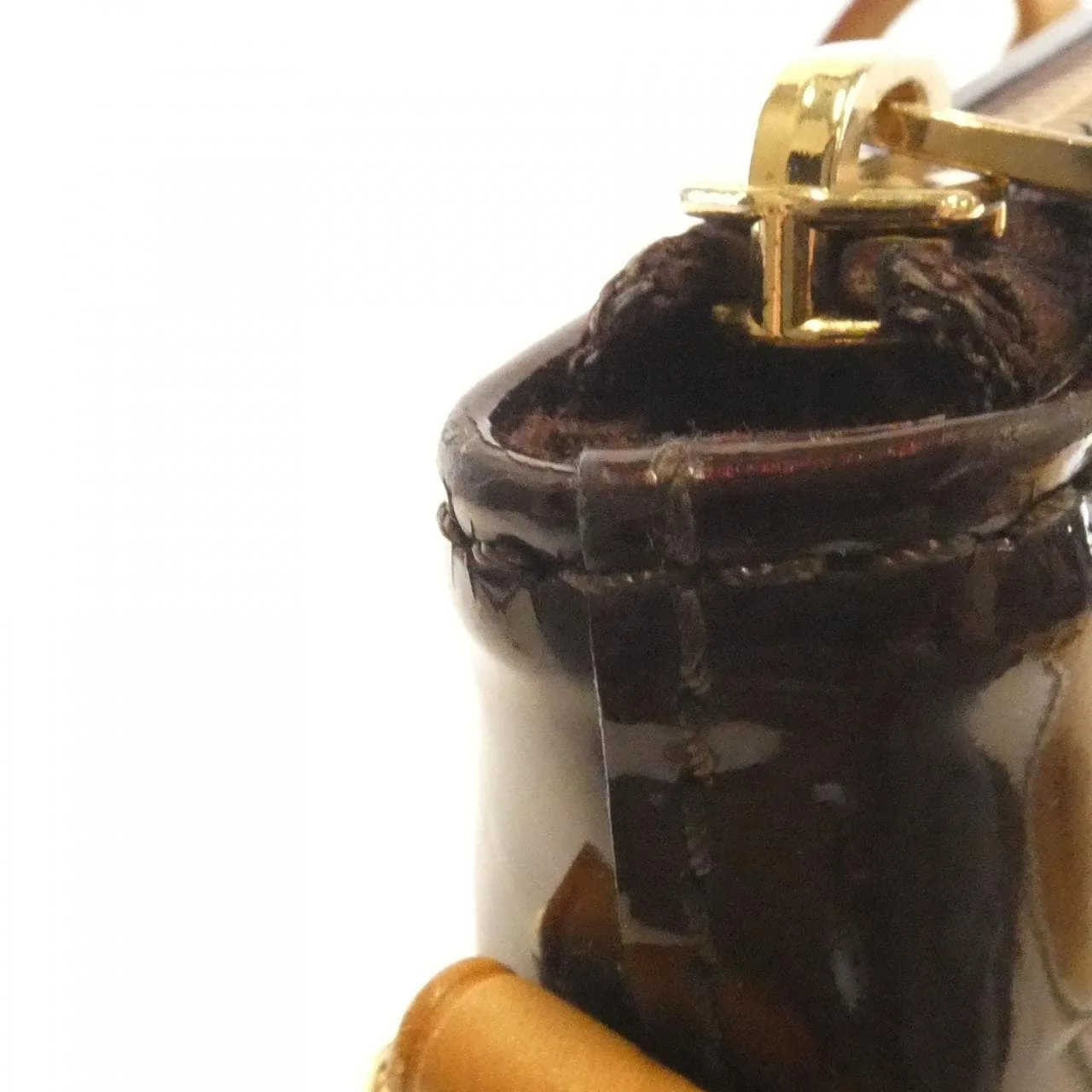 LOUIS VUITTON M93589 Shoulder Vernis 黑色 Vernis 中古品B - 縮圖 4