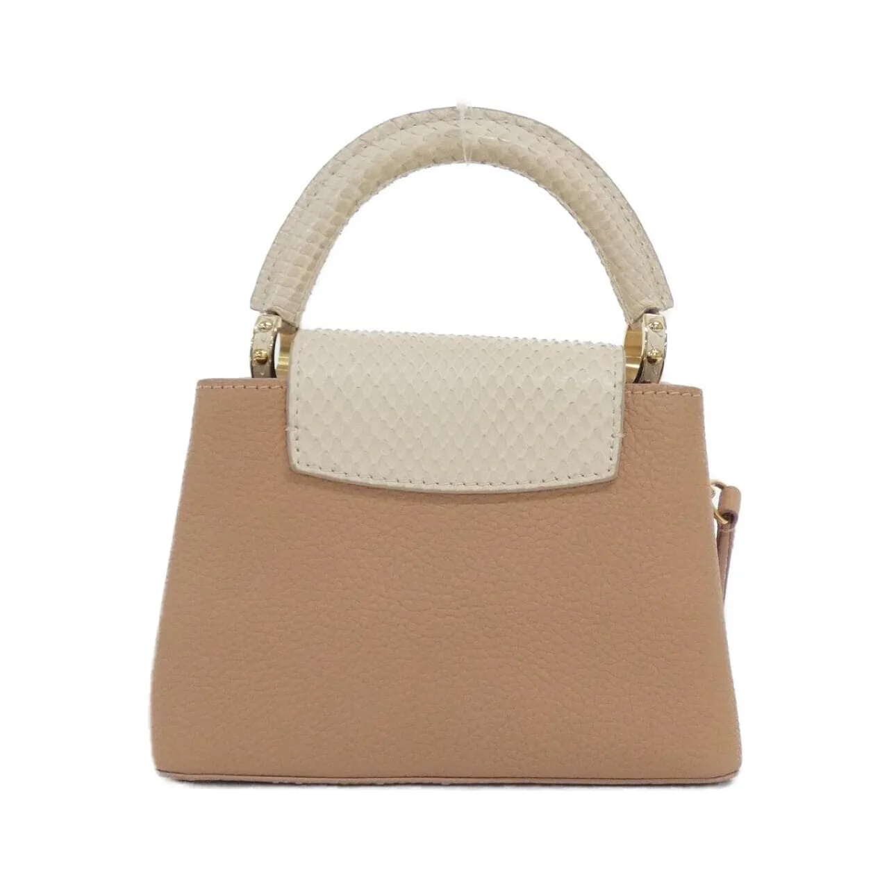 LOUIS VUITTON Capucines N99731 Handbag Leather Pink Leather Rank A - Thumbnail 2