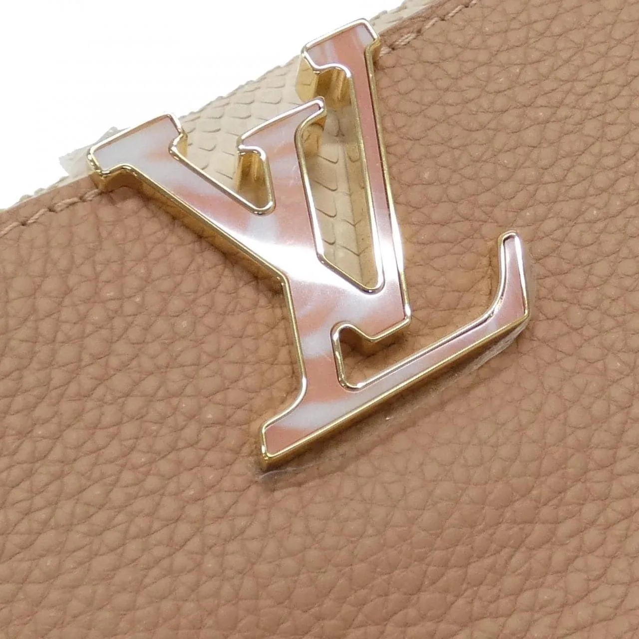 LOUIS VUITTON Capucines N99731 Handbag Leather Pink Leather Rank A - Thumbnail 4