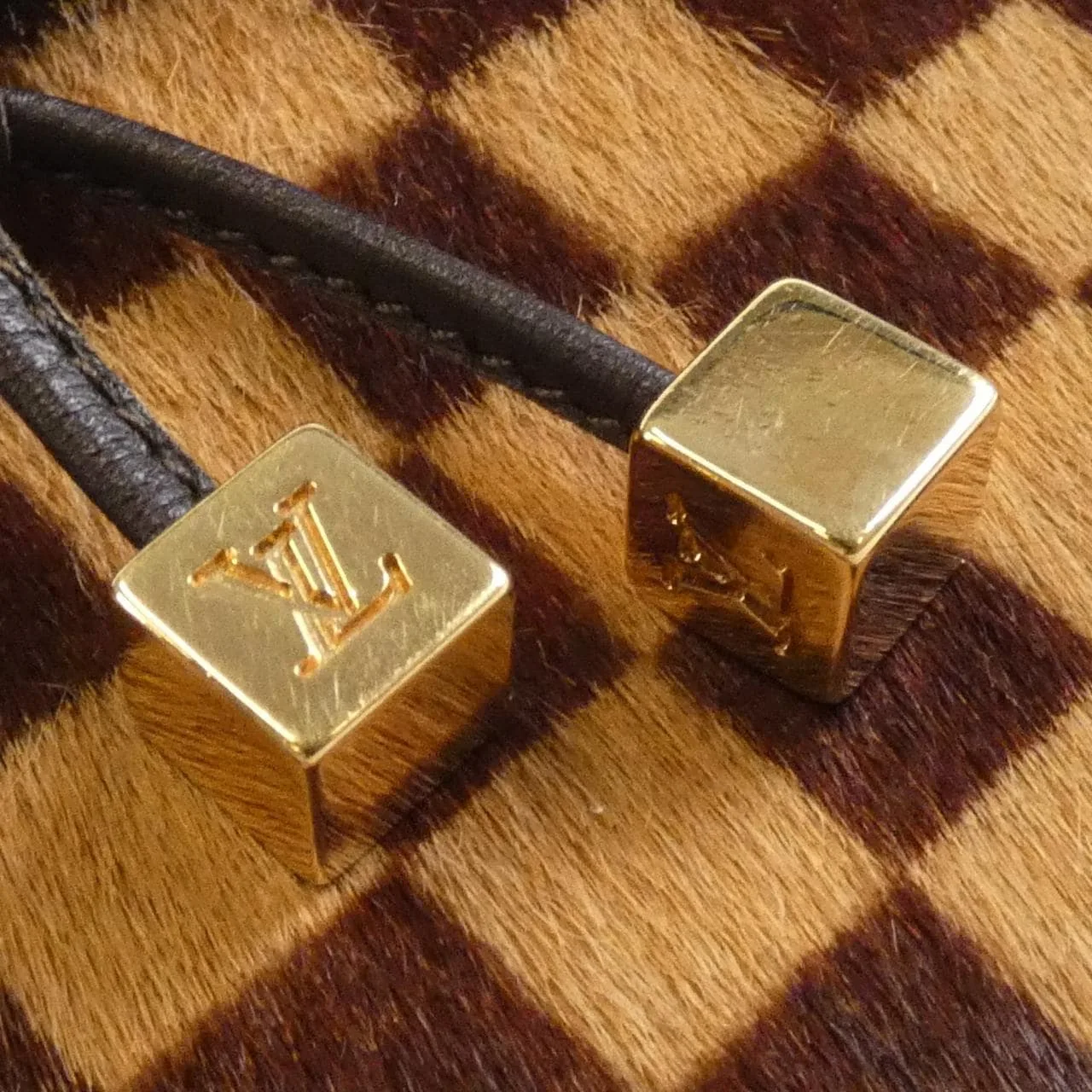 LOUIS VUITTON M92130 Shoulder Damier 黑色 Damier 中古品B - 縮圖 4