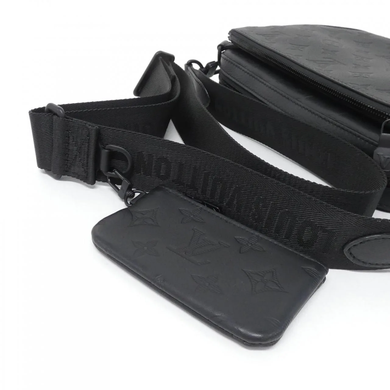 LOUIS VUITTON M46602 Shoulder Monogram 黑色 Monogram 中古品A - 縮圖 5