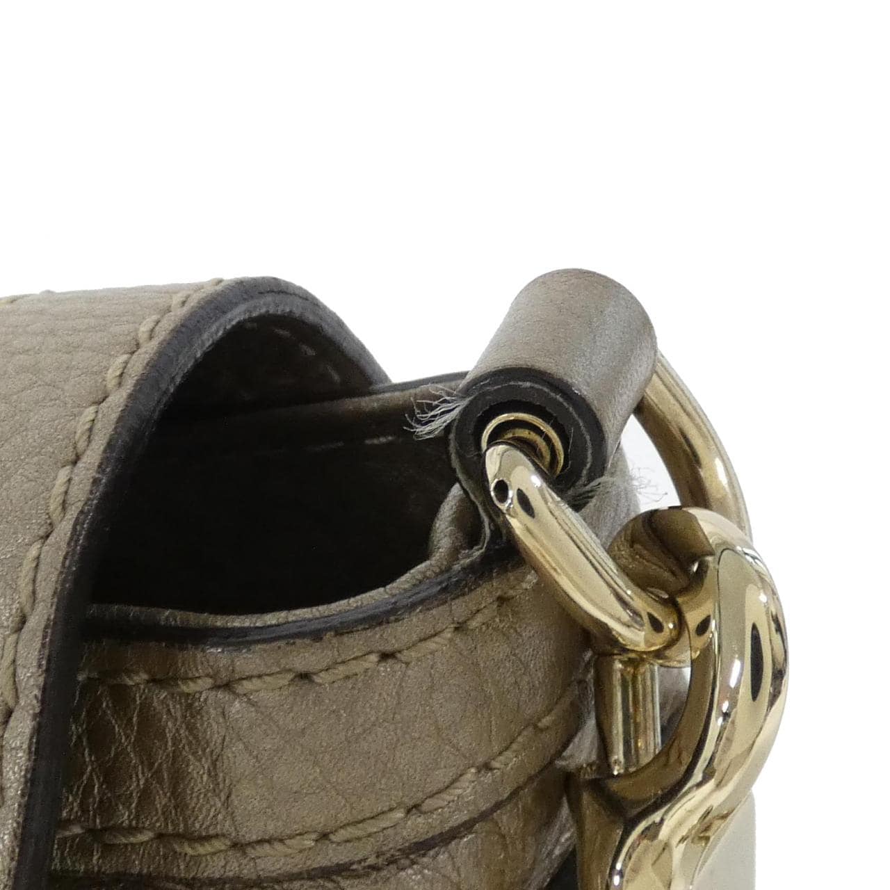 GUCCI 282301 AH90G Shoulder Bag Leather 黑色 皮革 中古品A - 縮圖 4