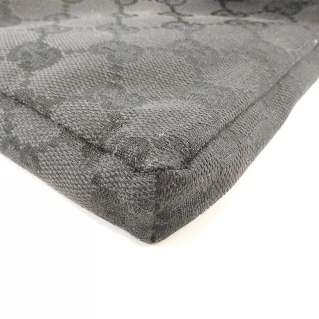 GUCCI 28566 Belt Canvas 黑色 帆布 中古品B - 縮圖 4