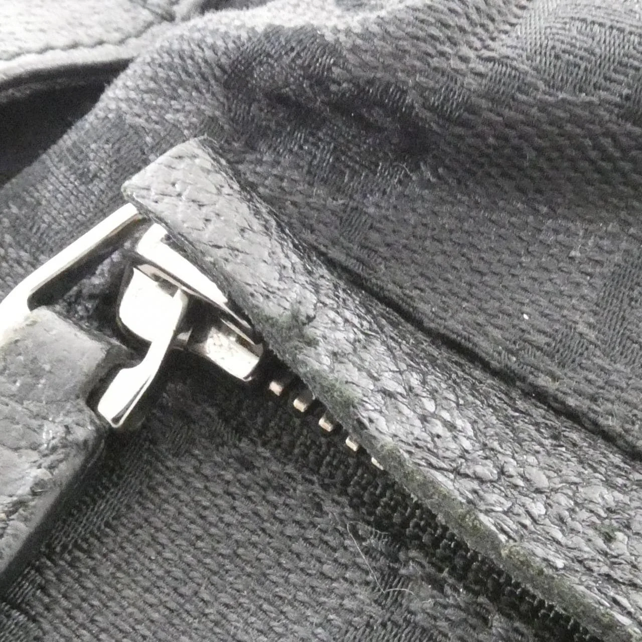 GUCCI 28566 Belt Canvas 黑色 帆布 中古品B - 縮圖 6