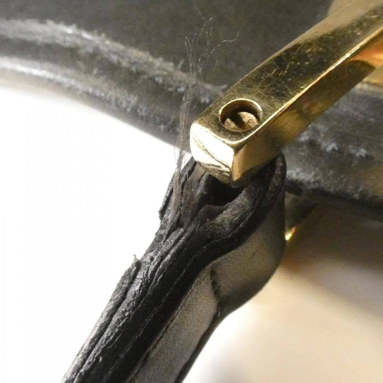 GUCCI 002 1098 Handbag Canvas Black Canvas - Thumbnail 7