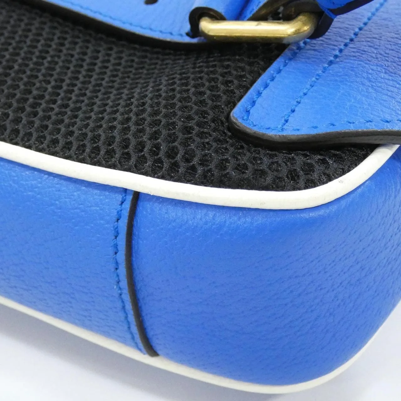 GUCCI 722141 AAA8U Belt Leather 黑色 皮革 中古品A - 縮圖 3