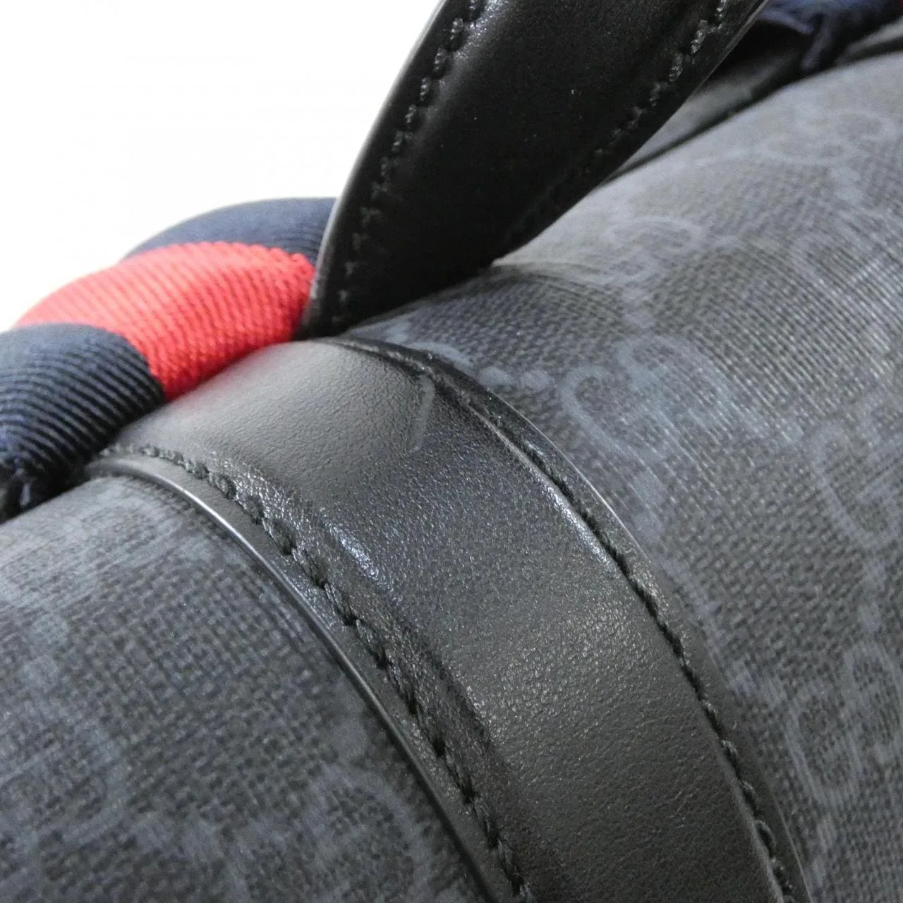 GUCCI 792080 FADJQ Backpack Canvas 黑色 帆布 中古品A - 縮圖 4