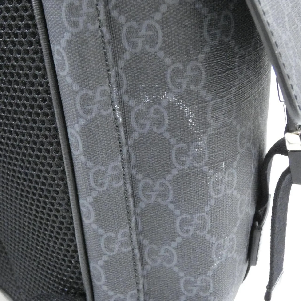 GUCCI 792080 FADJQ Backpack Canvas 黑色 帆布 中古品A - 縮圖 7