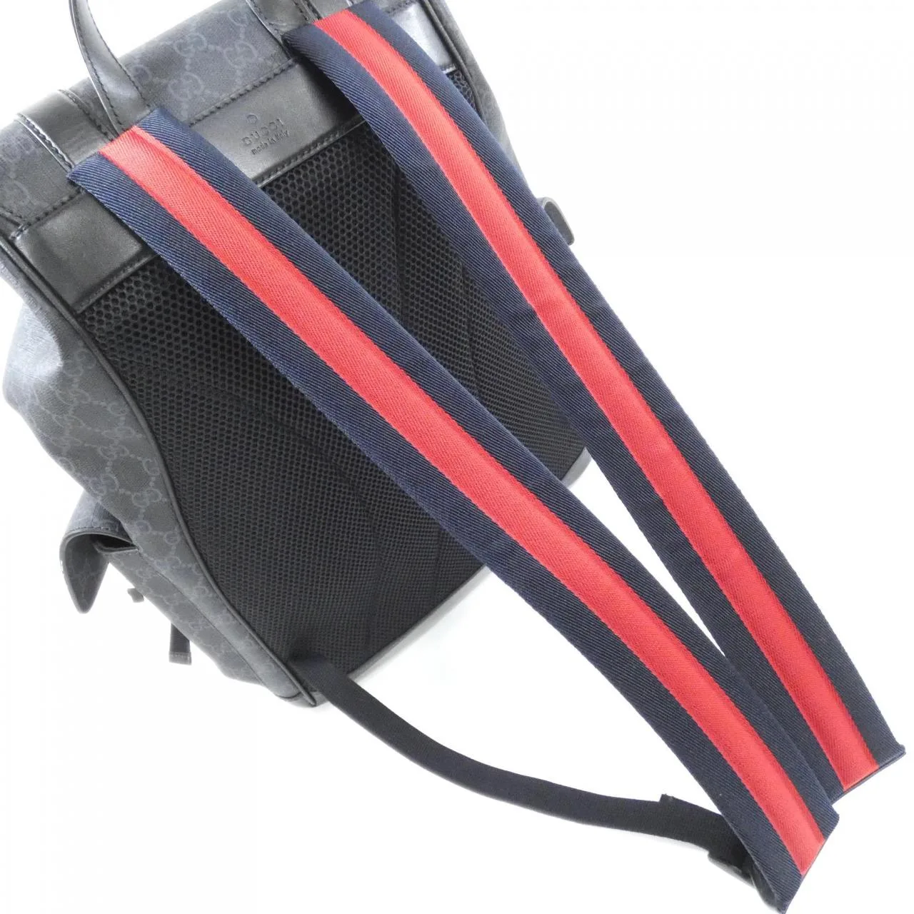 GUCCI 792080 FADJQ Backpack Canvas 黑色 帆布 中古品A - 縮圖 8