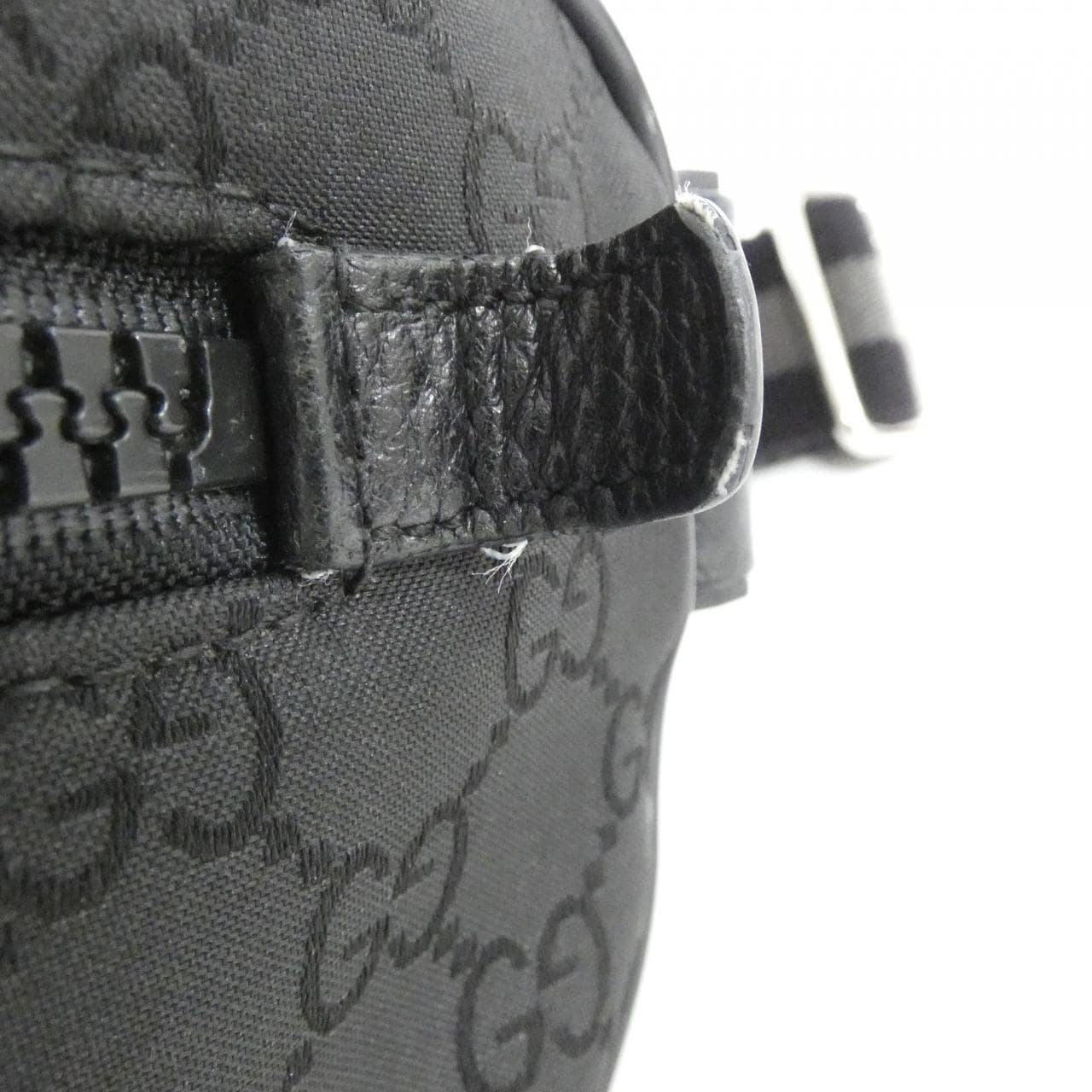 GUCCI GG Supreme 449182 G1XHN Shoulder Bag Nylon 黑色 尼龍 中古品B - 縮圖 4