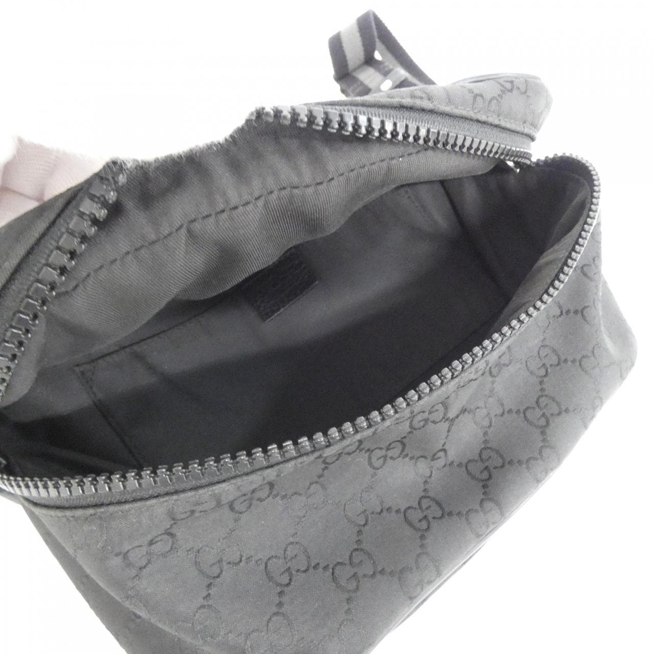 GUCCI GG Supreme 449182 G1XHN Shoulder Bag Nylon 黑色 尼龍 中古品B - 縮圖 9