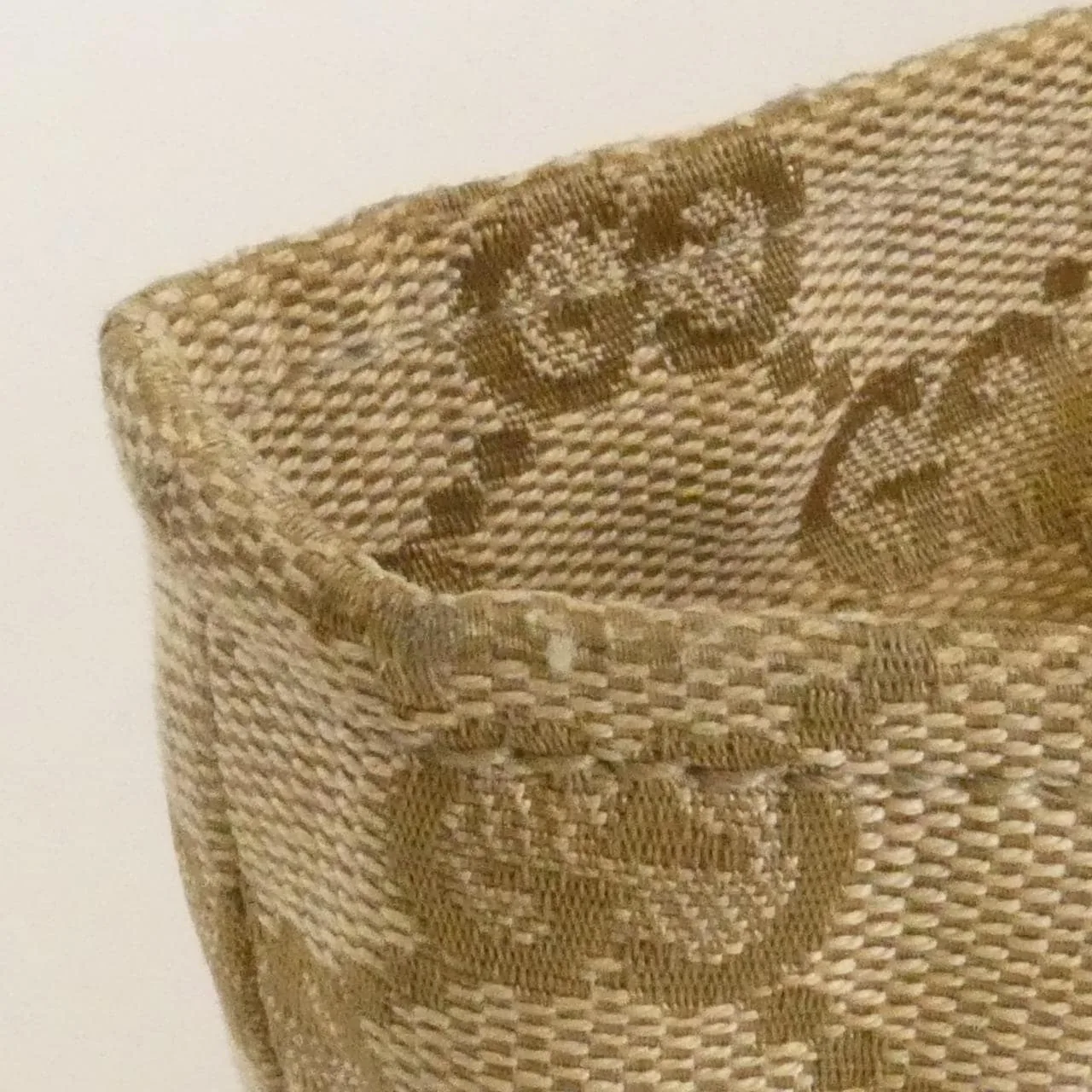 GUCCI 131228 Handbag Canvas 米色 帆布 中古品B - 縮圖 5