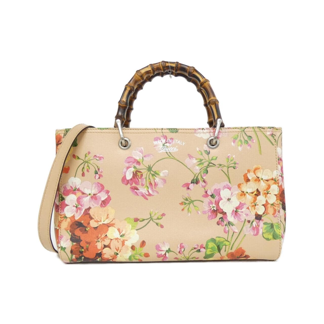 GUCCI Bamboo Shopper 323660 Bag Leather Pink