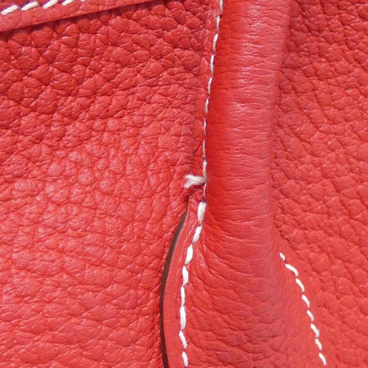 HERMES Garden Party HERMÈS 051559CK Bag Rouge Rank A - Thumbnail 5