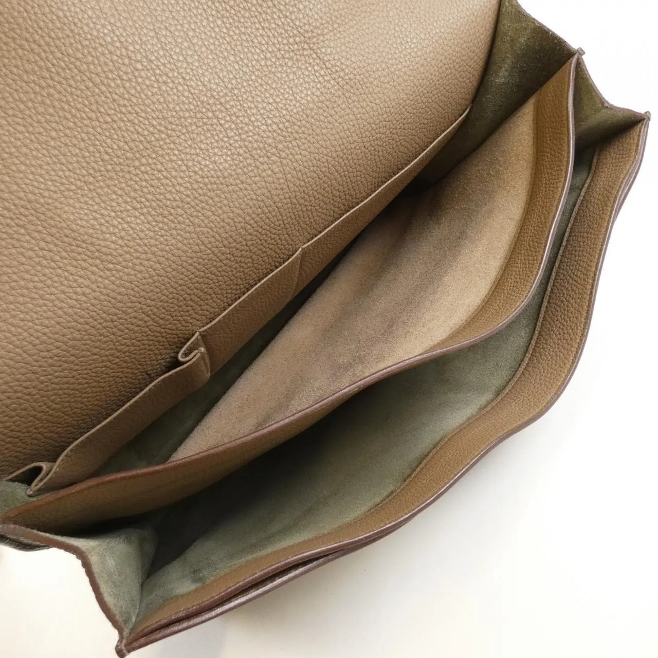 HERMES 067795CK Handbag Togo Etoupe Togo Leather Rank B - Thumbnail 9