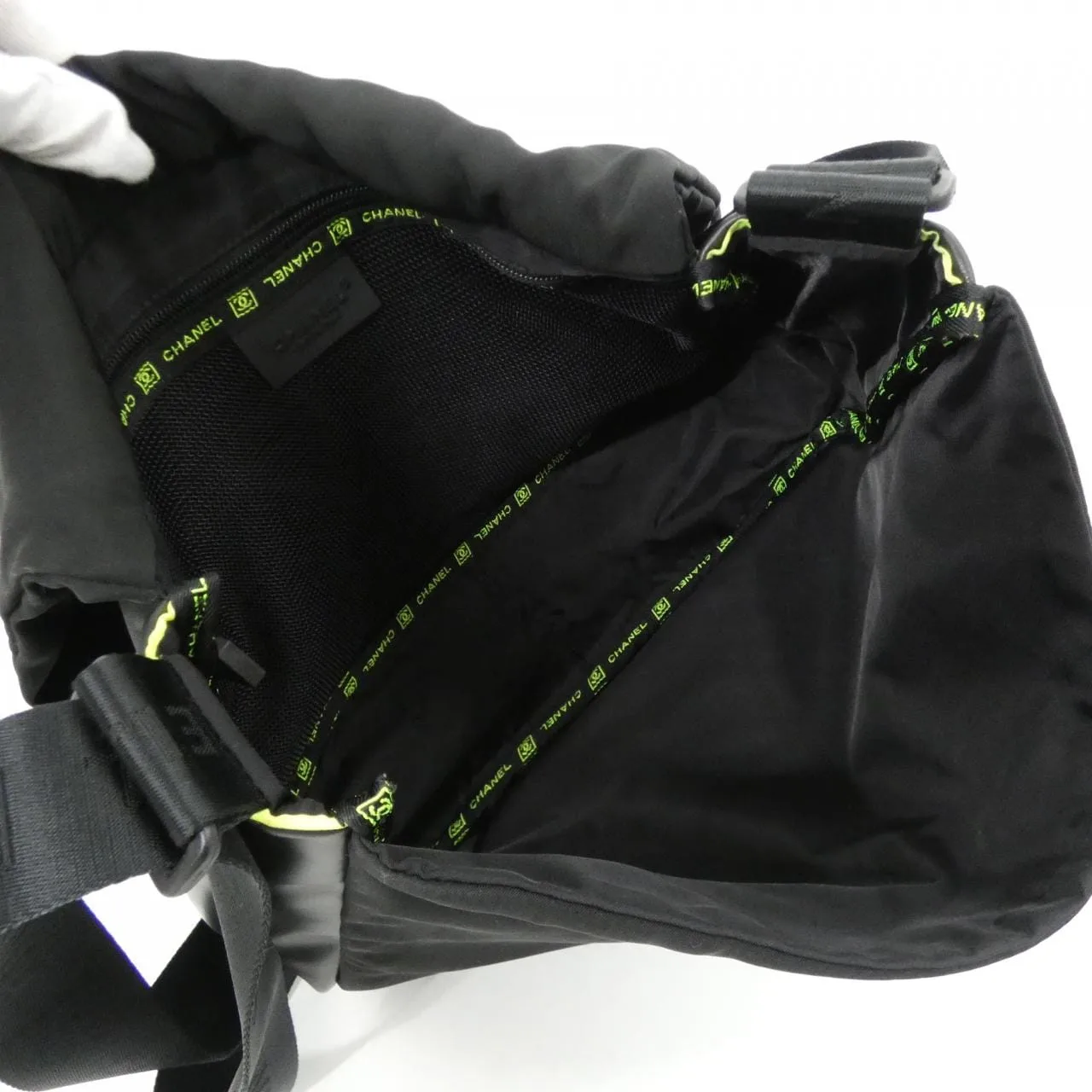 CHANEL 26709 Shoulder Nylon Black Nylon - Thumbnail 10