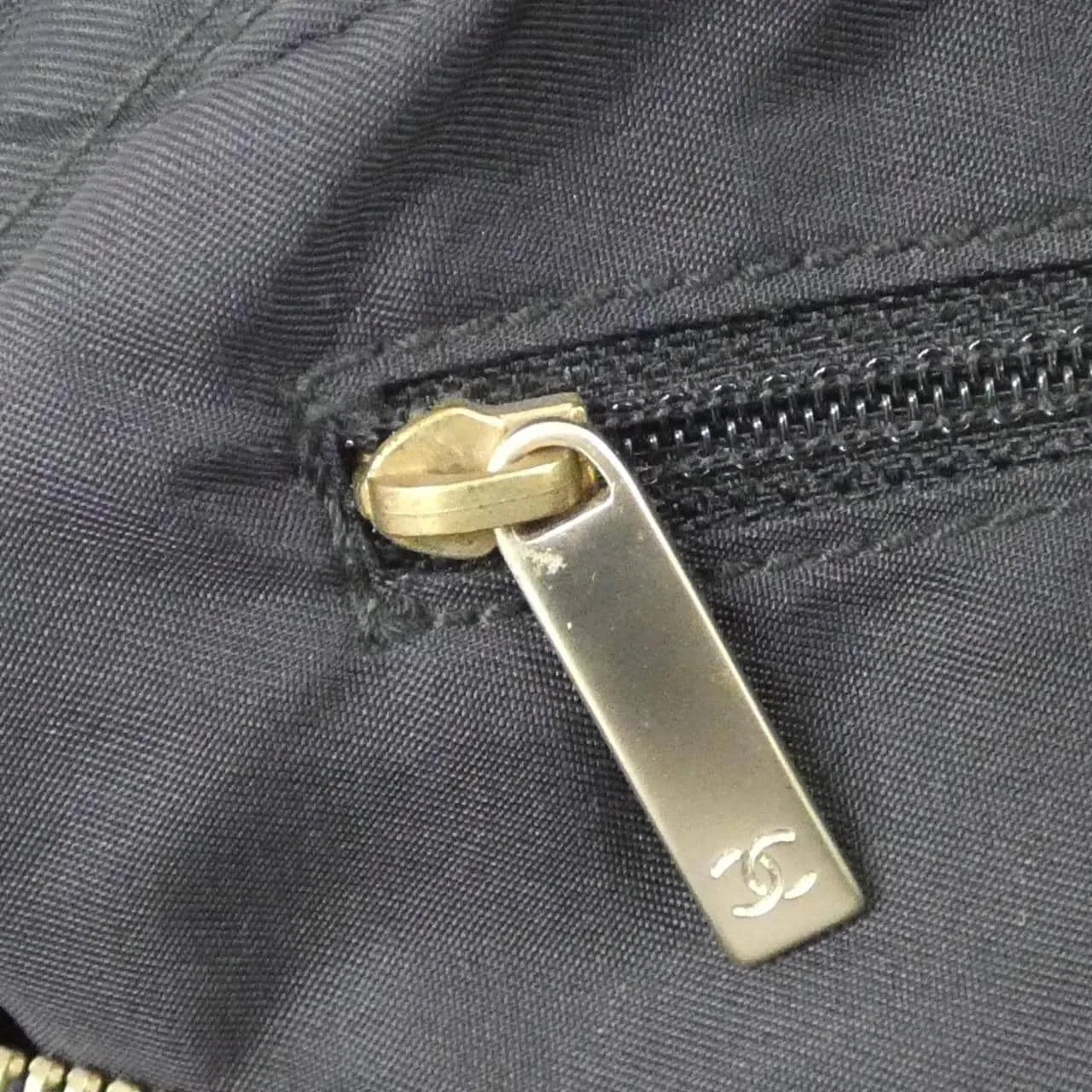 CHANEL 15828 Handbag Nylon Black Nylon - Thumbnail 8