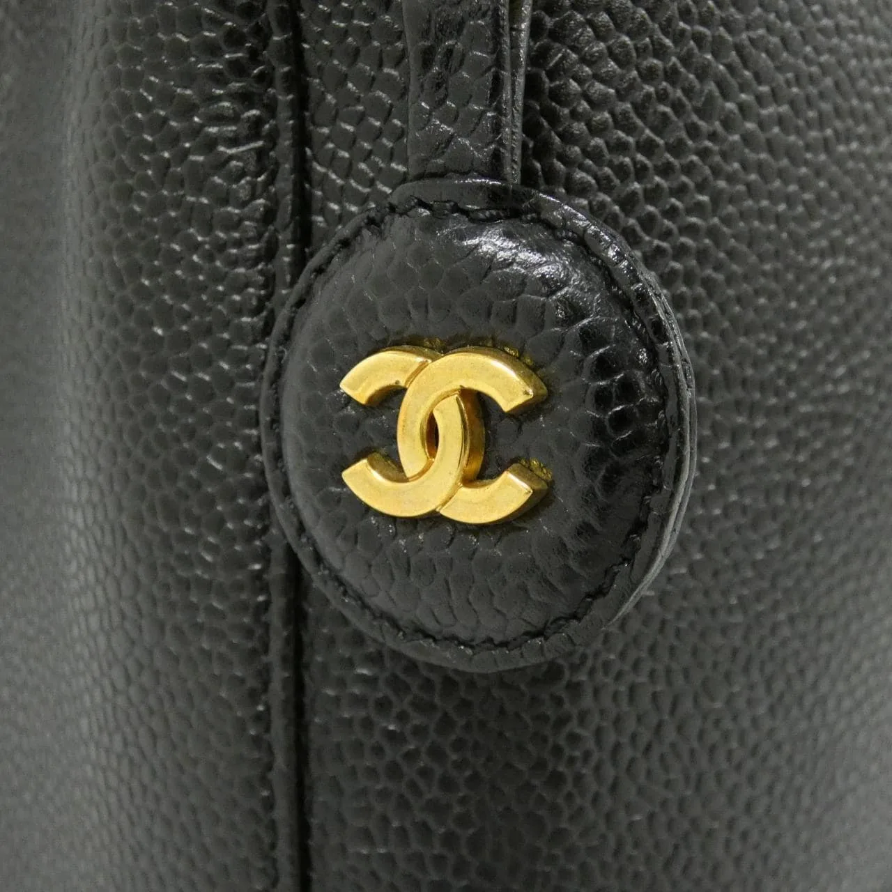CHANEL 1998 Handbag Grained Calfskin Black Grained Calfskin - Thumbnail 4
