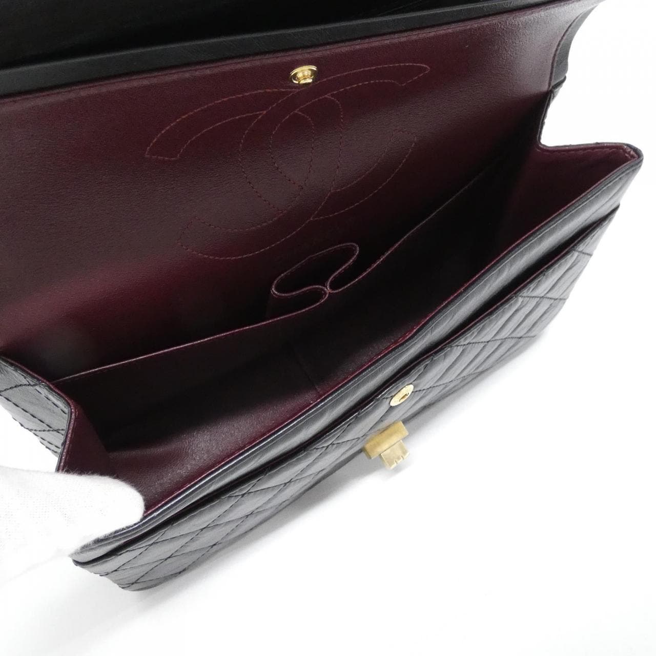 CHANEL 2.55 37587 Shoulder Bag Black - Thumbnail 7